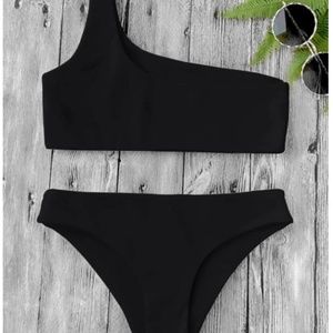 Zaful One Shoulder Bikini Set